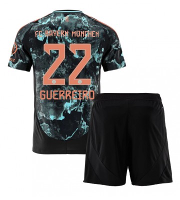 Bayern Munich Raphael Guerreiro #22 Segunda Equipación Niños 2024-25 Manga Corta (+ Pantalones cortos)